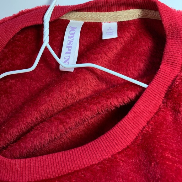 Women’s Joyspun Lounge Pants and  Fuzzy Soft Top with Reindeer design NWT - Picture 2 of 8